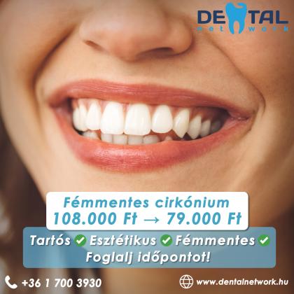 Cirkónium fogpótlás akció Cirkónium fogpótlás akció